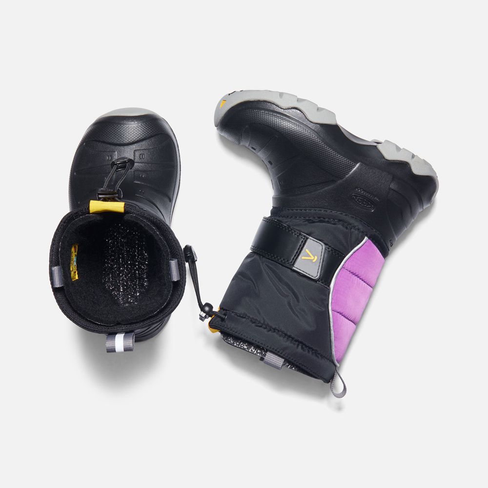 Botas de Montaña Keen Mexico Negros/Morados - Niños Lumi Ii Waterproof - QC0621583